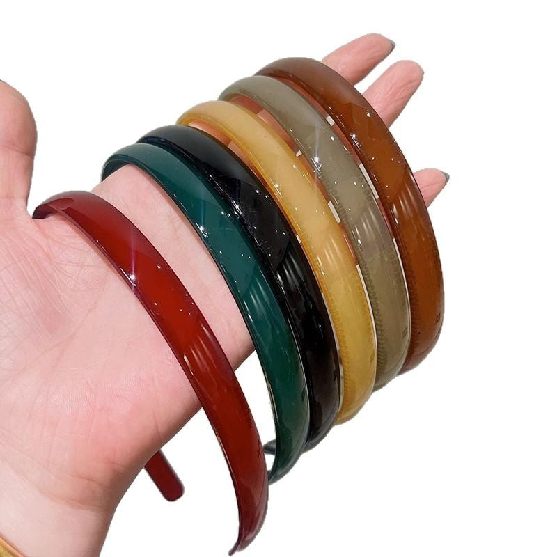 Wholesale Jelly headband acrylic headband with teeth non-slip
